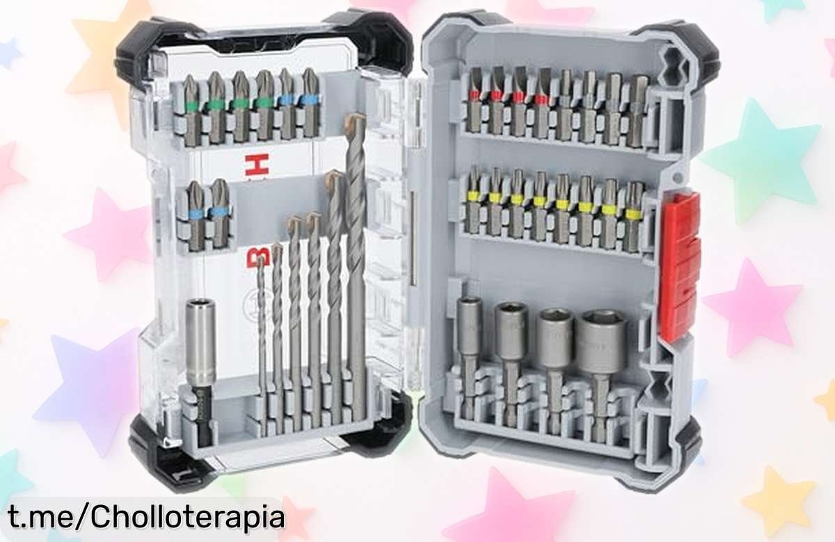 Increíble juego de 35 brocas Bosch para trabajos duros con un descuento brutal que no puedes dejar escapar, ¡hazte ahora con la calidad profesional que te mereces!