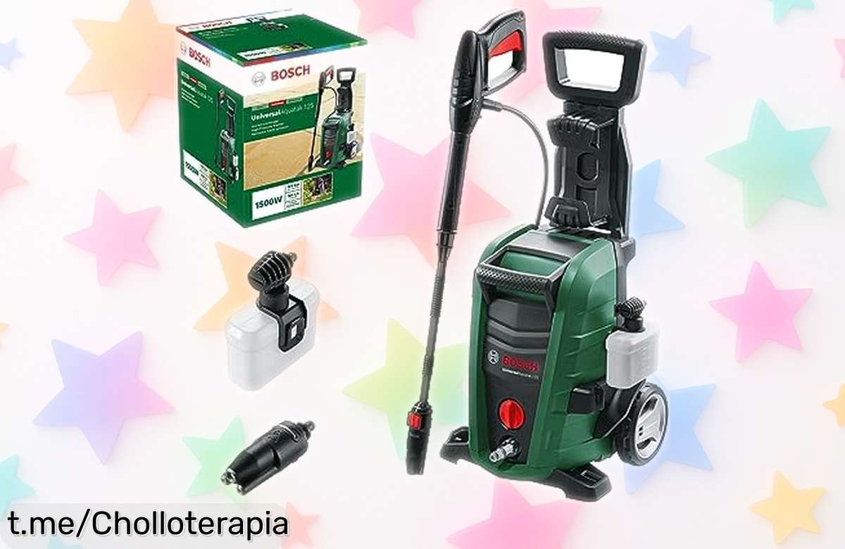 Increíble limpiadora de alta presión Bosch Home and Garden: potencia brutal para arrasar la suciedad al ¡precio rebajado que no puedes dejar escapar! Hazla tuya ya y sorpréndete.