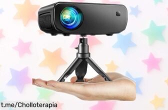 Increíble mini proyector ELEPHAS 15000 Lux y 1080P HD con wifi, aprovecha el descuentazo de hoy para disfrutar tus series en grande ¡Diviértete como nunca y no te lo pierdas!