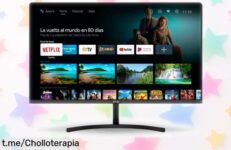 Increíble monitor Android TV Full HD ultrafino con altavoces integrados ahora a un precio rebajado ¡No te pierdas este ofertón que hará vibrar tus momentos en casa!