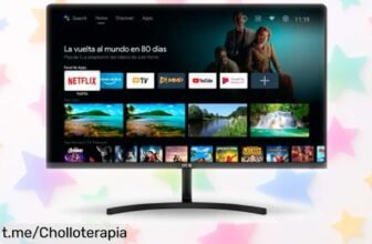 Increíble monitor Android TV Full HD ultrafino con altavoces integrados ahora a un precio rebajado ¡No te pierdas este ofertón que hará vibrar tus momentos en casa!