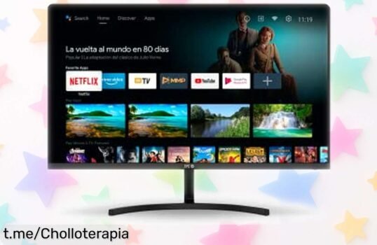 Increíble monitor Android TV Full HD ultrafino con altavoces integrados ahora a un precio rebajado ¡No te pierdas este ofertón que hará vibrar tus momentos en casa!