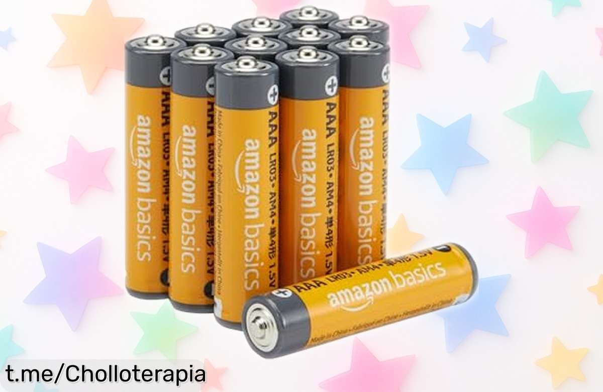 Increíble paquete de 12 pilas alcalinas AAA Amazon Basics que duran una eternidad y ahora a precio rebajado ¡No te quedes sin energía, actúa rápido antes de que se agote!