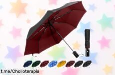 Increíble paraguas plegable TechRise, resistente al viento y de secado rápido. No te quedes sin él a este precio loco; ¡tómalo ya antes de que se agote esta oferta!