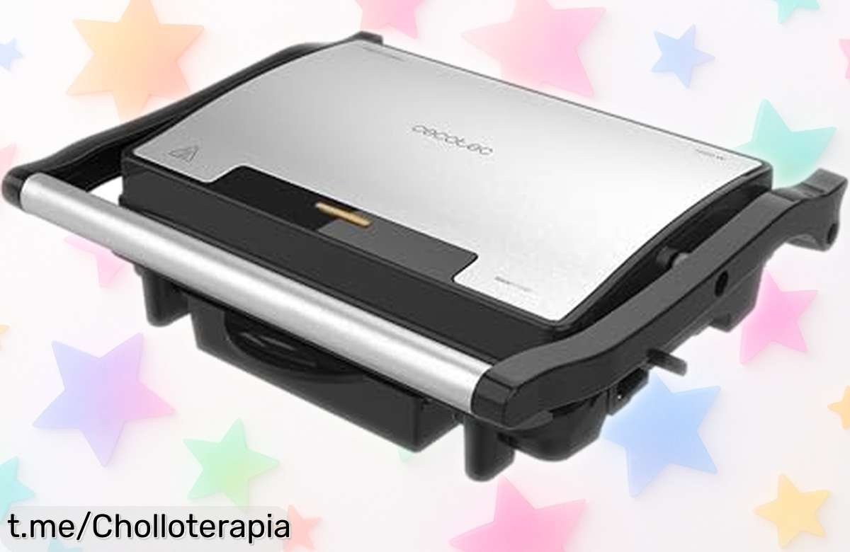 Increíble parrilla eléctrica y sandwichera Cecotec Rock’nGrill: cocina como un chef, limpieza sin esfuerzo y ¡precio rebajado de locos! No te lo pierdas, corre y disfruta ya de momentos deliciosos.