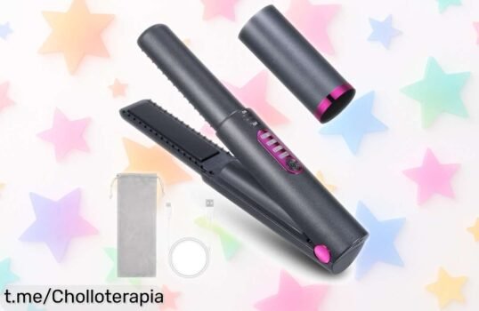 Increíble plancha de pelo inalámbrica 2 en 1 Layhou, ¡calienta en solo 15s y ahora a un precio rebajado que no puedes dejar escapar! Consíguela ya y brilla con tu mejor look.