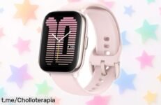 Increíble reloj inteligente Amazfit ACTIVE rosa a precio rebajado: controla tu música y tus llamadas mientras entrenas, ¡aprovéchalo antes de que se acabe este super chollo!