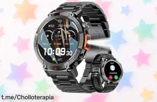 Increíble reloj inteligente multifuncional con linterna LED y monitor de salud a precio rebajado, ¡no dejes pasar esta oferta limitada que te hará brillar todos los días!