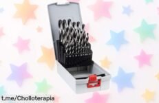 Increíble set de 25 brocas Bosch Professional HSS, ¡rebajadas a un precio que se va volando! Dale potencia a tu trabajo y no te quedes sin ellas.