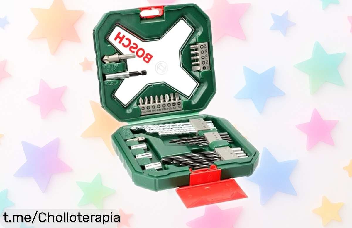 Increíble set de 34 puntas y brocas Bosch con cambio rápido, ¡ahora a un precio rebajado! No dejes pasar este super chollo que transformará tus proyectos en diversión.