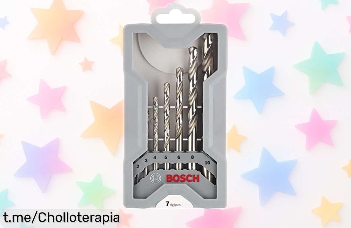 Increíble set de 7 brocas para metal Bosch con punta precida a precio rebajado, ideal para tus proyectos. ¡No te quedes sin el tuyo y da vida a tus ideas hoy mismo!
