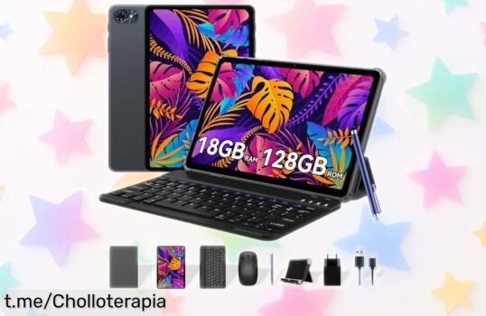 Increíble tablet con teclado y lápiz, 18GB RAM y 128GB almacenamiento: ¡aprovecha el descuentos brutal que vuela! Con tecnología 5G te hará más fácil crear tus sueños.