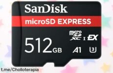 Increíble tarjeta microSD SanDisk de 512 GB con velocidad loca, resistencia total y precio rebajado ¡No te quedes sin la tuya antes que se agoten!