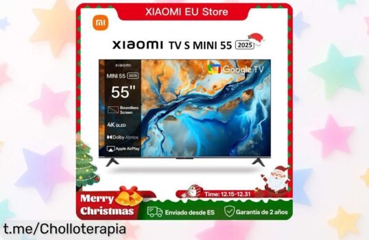 Increíble televisor Xiaomi S Mini de 55” con tecnología QDMini LED, ahora a precio rebajado para que cada película y serie se sienta como un estreno en el cine. ¡No te lo pierdas!
