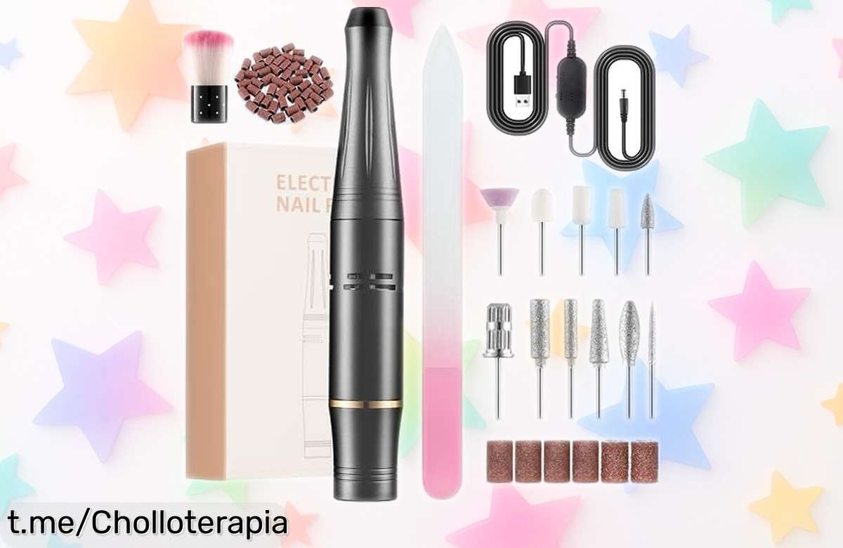 Increíble torno para uñas profesional de 23000RPM, potencia y silencio en un solo equipo; aprovecha el descuentazo brutal y presume de unas perfectas ya mismo.