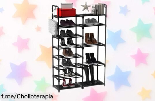 Increíble zapatero de 9 niveles para hasta 35 pares ¡rebaja brutal! Organiza tus zapatos y transforma tu espacio, no te quedes sin el tuyo antes que se agote.