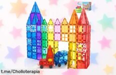 Increíbles bloques magnéticos con coches para niños 3 años, un super chollo que enciende su creatividad y diversión. ¡No dejes pasar esta oferta única y haz magia en sus juegos ya!