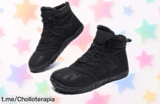 Increíbles botas de nieve Barefoot unisex con forro cálido y antideslizantes, aprovecha el descuentazo y siente la calidez bajo tus pies antes que se agoten.