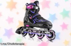 Increíbles patines en línea 2PM Sports con colores vibrantes y ajuste que crece, ¡ahora a un precio rebajado irresistible! No te quedes sin rodar divertido y seguro.