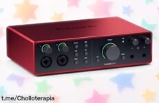 Interfaz de audio USB Focusrite Scarlett: rebajado para que grabes como un pro sin complicaciones, ¡no te pierdas este ofertón y lleva tu música al siguiente nivel!