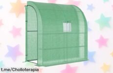 Invernadero pequeño Outsunny con 3 estantes, espacio ideal para tus plantas y un descuento brutal: ¡haz tu rincón verde vibrar antes de que se acabe!