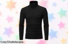 Jersey cuello alto para hombre con descuento brutal, ideal para un invierno a la moda ¡No dejes pasar este super chollo antes que se agoten las unidades!
