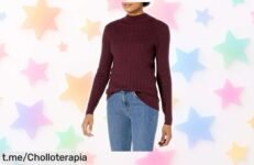Jersey trenzado ligero de manga larga Amazon Essentials, un ofertón elegante que revive tu armario a precio rebajado ¡No te lo pierdas, este chollo se va volando!