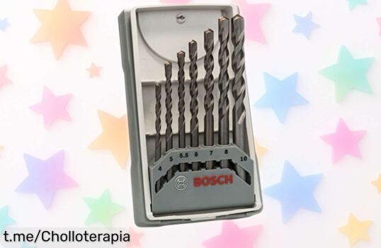 Juego de 7 brocas Bosch para hormigón, calidad top a un precio loco que no podrás resistir. No dejes escapar este super chollo y potencia tus proyectos ya mismo.
