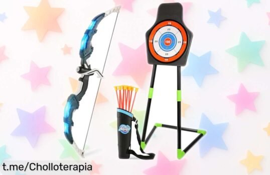 Juego de arco y flecha Handwell con luces LED a precio rebajado: una diversión increíble que mejora tu puntería. ¡No te quedes sin el ofertón, corre antes de que se agote!