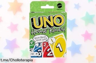 Juego de cartas UNO Mattel con reglas personalizadas a un precio rebajado que no se verá dos veces, ¡hazte ya con él y llena tus noches de risas y momentos inolvidables!