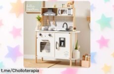 Juego de cocina para niños con luces y sonidos reales, ¡un super chollo que hará felices a tus peques! Aprovecha el precio rebajado antes de que se acabe.