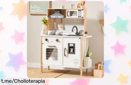 Juego de cocina para niños con luces y sonidos reales, ¡un super chollo que hará felices a tus peques! Aprovecha el precio rebajado antes de que se acabe.