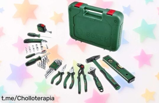 Juego de herramientas Bosch Advanced de 52 piezas con maletín: super chollo rebajado, ¡mejora tus arreglos en casa como un pro! No esperes más, que se acaban rápido.
