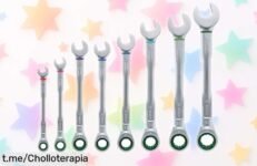 Juego de llaves de trinquete Bosch Home and Garden: super chollo con 8 piezas coloridas para hacer tu vida más fácil. ¡Aprovecha el precio rebajado antes de que sea tarde!