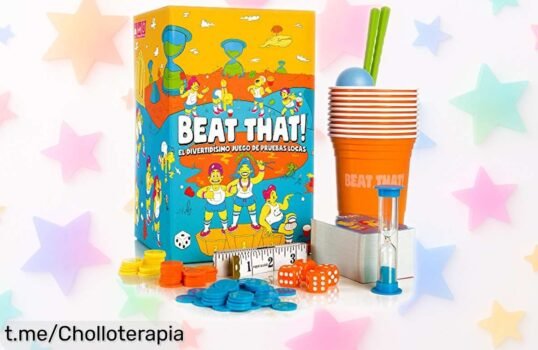 Juego de mesa Beat That! con retos locos para toda la familia a precio rebajado, ¡risas y diversión aseguradas, no te lo puedes perder en estas fiestas!