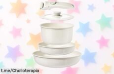 Juego de ollas y sartenes cerámicas GiPP con asas desmontables: oferta rebajada que cambiará tu cocina, ¡aprovéchalo antes de que se acabe!