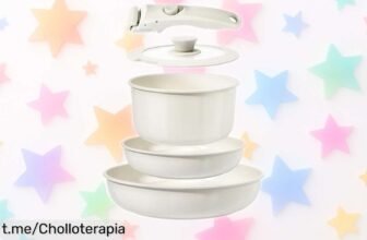 Juego de ollas y sartenes cerámicas GiPP con asas desmontables: oferta rebajada que cambiará tu cocina, ¡aprovéchalo antes de que se acabe!