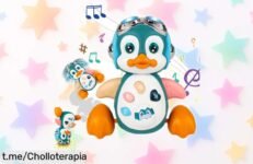 Juguete bebé pingüino musical que baila y brilla, ¡super chollo para alegrar cada paso! No dejes pasar esta oportunidad única de diversión y crecimiento, compra ya antes de que se agote.