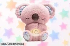 Juguete de peluche relajante con luz musical para niños, precio rebajado brutal: ¡hazte con este super chollo y disfruta de un momento de calma única!