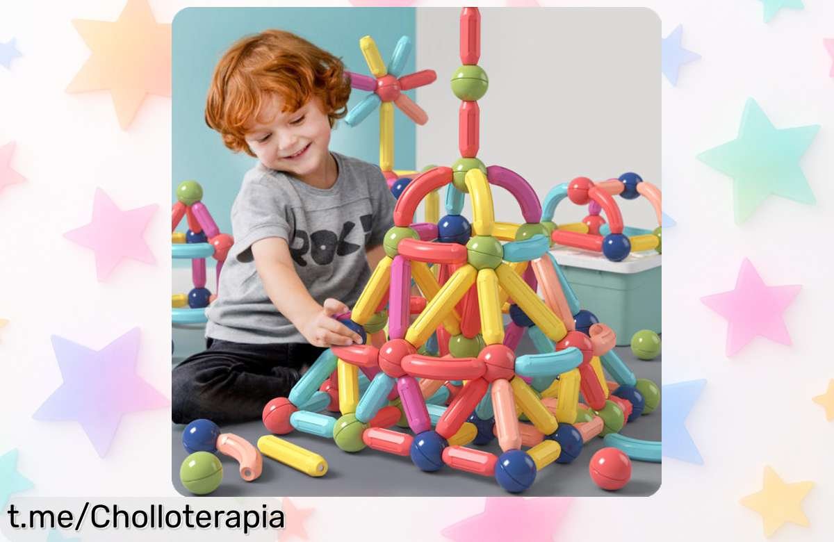 Juguetes educativos magnéticos 3D para niños, un chollazo que potencia su creatividad mientras se divierten. ¡Aprovecha esta oferta irrepetible antes de que desaparezca!