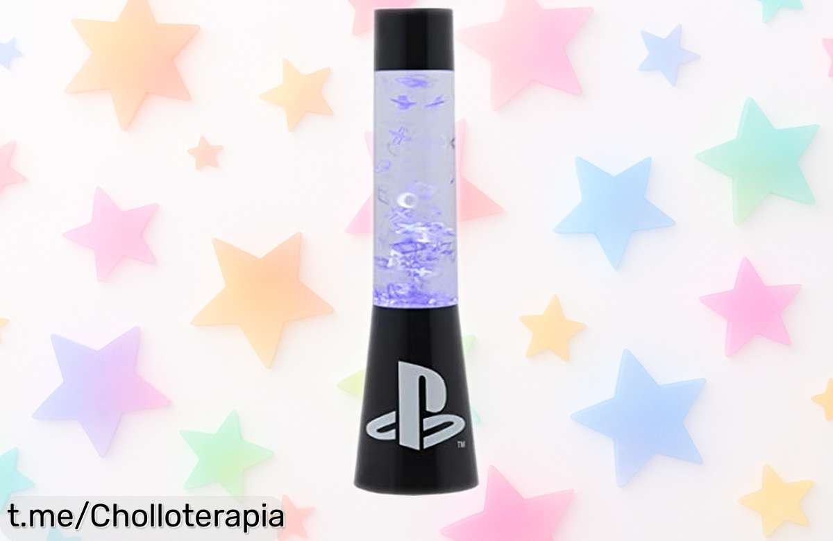 Lámpara líquida gamer de PlayStation con iconos flotantes, ahora a precio rebajado para iluminar tu espacio y darle un toque único que no querrás perderte. ¡Hazla tuya ya!