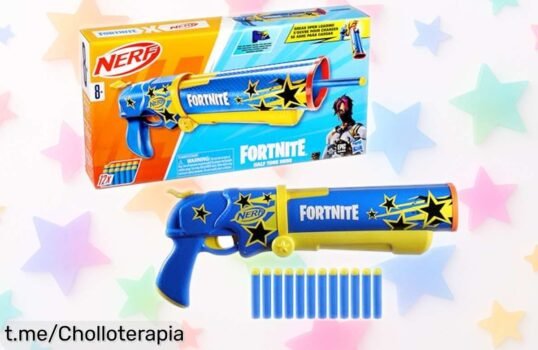Lanzador Nerf Fortnite con 12 dardos oficiales a precio rebajado: acción y diversión en cada disparo, no te quedes sin el tuyo ¡hazlo tuyo antes de que volé!