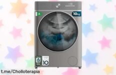 Lavadora Cecotec 10kg con motor inverter y vapor, ¡rebajada a un precio loco! No te pierdas este super chollo que dejará tu ropa impecable. Hazla tuya antes de que se agote.
