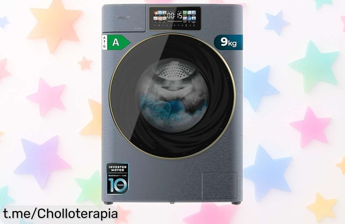 Lavadora Cecotec 9kg con autodosis y pantalla XXL, a precio rebajado que transformará tu rutina ¡No dejes escapar este super chollo, corre que vuela!