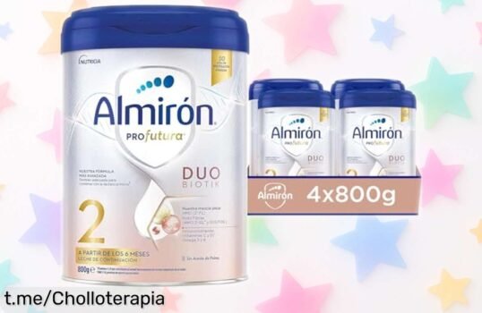 Leche en polvo Almirón Profutura para bebé, ahora a un precio rebajado: ¡impulsa su desarrollo y cuida su salud con este super chollo! Compra ya antes de que se acabe.
