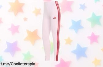 Leggings adidas Essentials en clear pink, el descuentazo que te abraza sin apretar y realza tu figura: ¡aprovéchalos ya y siéntete espectacular!