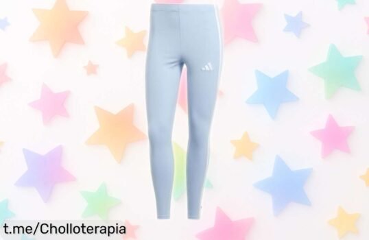 Leggings de algodón adidas mujer Glow Blue con descuento brutal, siéntete increíble y luce tu estilo antes que vuelen, ¡esta oportunidad no se repite!
