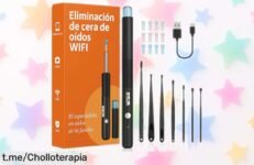 Limpiador de oídos con cámara WiFi, ¡mega oferta! 12 orejeras y 8 herramientas para eliminar la cera fácil. Precio loco, no te quedes sin él antes de que se agote.
