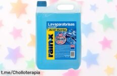 Limpiaparabrisas concentrado RainX con tecnología antilluvia a precio rebajado para que veas claro bajo la lluvia y disfrutes conduciendo sin preocupaciones.