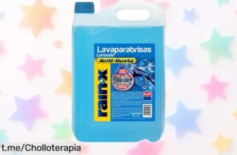Limpiaparabrisas concentrado RainX con tecnología antilluvia a precio rebajado para que veas claro bajo la lluvia y disfrutes conduciendo sin preocupaciones.